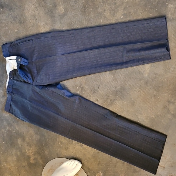 Lauren Ralph Lauren Plaid Wool Dress Pants Trousers 33w 30l - Picture 1 of 10